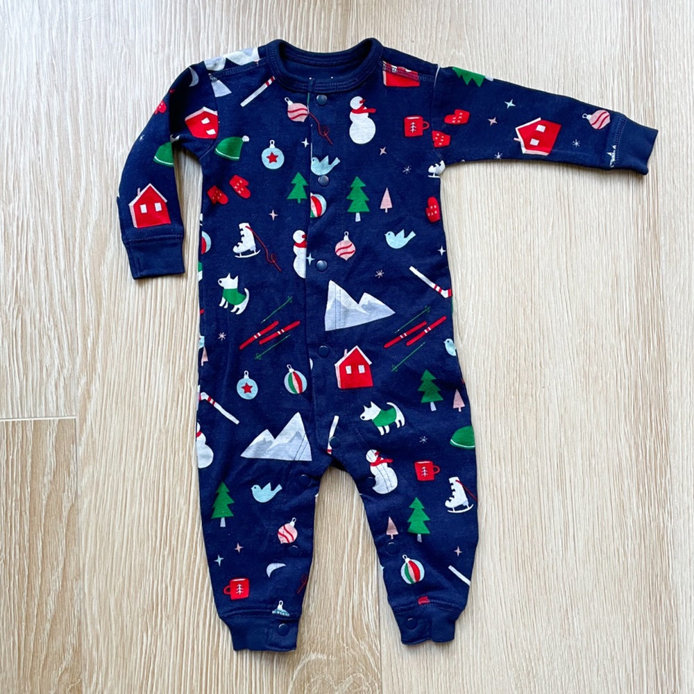 Hatley Baby Christmas / Holiday PJ Sleeper, sz 3-6m